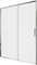 AQUANET Pleasure Evo Душевая дверь раздвижная ширина 140 см профиль - хром / стекло - прозрачное AQUANET-AE65-N140-CT