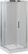 AQUANET Delta Душевой уголок квадратный двери раздвижные размер 100x100 см профиль - хром / стекло - прозрачное AQUANET-NPE1142