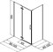 AQUANET Logic Душевой уголок квадратный двери распашные  размер 100x100 см профиль - хром / стекло - прозрачное AQUANET-AE32-S-100x100U-CT
