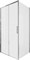 AQUANET Pleasure Evo Душевой уголок прямоугольный двери раздвижные двери раздвижные размер 100x80 см профиль - хром / стекло - прозрачное AQUANET-AE65-100x80-CT