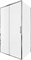 AQUANET Pleasure Evo Душевой уголок прямоугольный двери раздвижные размер 110x80 см профиль - хром / стекло - прозрачное AQUANET-AE65-110x80-CT
