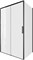 AQUANET Pleasure Evo Душевой уголок прямоугольный двери раздвижные размер 120x90 см профиль - черный / стекло - прозрачное AQUANET-AE65-120x90-BT