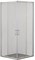 AQUANET Душевой уголок квадратный двери раздвижные размер 80x80 см профиль - хром / стекло - прозрачное AQUANET-SE-800S