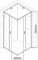 AQUANET Душевой уголок квадратный двери раздвижные размер 90x90 см профиль - хром / стекло - прозрачное AQUANET-270063