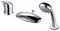 AQUANET Practic Смеситель на борт ванны, цвет хром AQUANET-216780 - фото 321247 AQUANET Practic Смеситель на борт ванны, цвет хром AQUANET-216780 - фото 321247