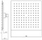 AQUANET Static Верхний душ квадратный Размер 25x25 см, цвет черный AQUANET-AF330-84-S250B