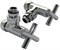 AQUANET Вентиль для полотенцесушителя 3/4" x 1/2"г/ш, угловой крест, отражатель SMT8200SCH0405/2C AQUANET-SMT8200SCH0405/2C - фото 321809