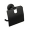 FIXSEN Бумагодержатель с крышкой черный  Comfort  Black (FX-86010) FX-86010 - фото 322780