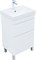AQUANET Slim Тумба под раковину напольная ширина 50 см, цвет белый AQUANET-346041