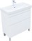 AQUANET Slim Тумба под раковину напольная ширина 80 см, цвет белый AQUANET-346044