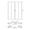 WASSERKRAFT Lippe 45S Душевая дверь размер 160 см раздвижная профиль - хром / стекло - прозрачное WASSERKRAFT 45S45