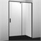 WASSERKRAFT Elbe 74P Душевая дверь распашные ширина 100 см профиль - черный / стекло - прозрачное WASSERKRAFT 74P12