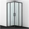 WASSERKRAFT Dill 61S Душевой уголок квадратный размер 90x90 см двери раздвижные профиль - черный / стекло - прозрачное WASSERKRAFT 61S03