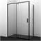 WASSERKRAFT Душевой уголок прямоугольный размер 100x80 см двери распашные профиль - черный / стекло - прозрачное WASSERKRAFT 74P17