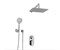 WASSERKRAFT A14031 Встраиваемый комплект для душа с верхней душевой насадкой и лейкой, хром WASSERKRAFT A14031