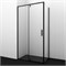 WASSERKRAFT Душевой уголок прямоугольный размер 100x100 см двери распашные профиль - черный / стекло - прозрачное WASSERKRAFT 74P19