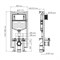 WASSERKRAFT Vils Система инсталляции для унитазов WASSERKRAFT 56TLT.010.ME.PG03