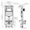 WASSERKRAFT Dinkel Система инсталляции для унитазов WASSERKRAFT 58TLT.010.ME.MB02