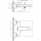 RUSH Thira Смеситель для ванны с коротким изливом (TR3635-44), цвет хром TR3635-44