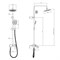 RUSH Тропическая душевая система (ST4235-40), цвет хром ST4235-40