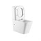 ABBER Rechteck Унитаз AC1210T компакт белый, безободковый, смыв торнадо AC1210T