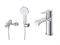 BELBAGNO Aurora Комплект смесителей для ванной - смеситель для ванны и смеситель для раковины, хром AURORA-VASM/LVM-CRM