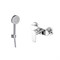 AQUATEK Nika Душевой комплект наружнего монтажа SET 2 в 1 (AQ1860CR +AQ2030CR), хром AQ1834CR - фото 331192
