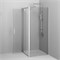 AM.PM Gem Душевое ограждение квадратное, распашная дверь 90x90, мат хром, стекло прозрачн W90G-404-9090-MT