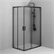 AM.PM Gem Душевое ограждение прямоугольное, раздвижные двери 120x80 черный мат.,стекло прозрачн W90G-403-120280-BT
