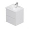 AM.PM Gem База под раковину, подвесная, 50 см, 2 ящика push-to-open, цвет: белый, глянец M90FHX0502WG