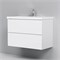AM.PM Gem База под раковину, подвесная, 80 см, 2 ящика push-to-open, цвет: белый, глянец M90FHX0802WG
