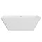 AQUAme Ванна акриловая отдельностоящая без борта с встроеннным каркасом и сифоном размер 170x75 см, цвет белый AQM3502GW