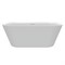 AQUAme Ванна акриловая отдельностоящая без борта с встроеннным каркасом и сифоном размер 170x75 см, цвет белый AQM3501MW