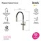 IDDIS Смеситель для кухни с каналом для фильтрованной воды и гибким изливом Ikon сатин (IKNBNFFi05) IKNBNFFi05