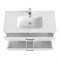 IDDIS Тумба с раковиной Brick белая, 100 см (BRI10WFi95K) BRI10WFi95K