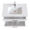 IDDIS Тумба с раковиной Brick белая, 80 см (BRI80WFi95K) BRI80WFi95K