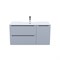 IDDIS Тумба с умывальником, подвесная, 100 см, светло-серый, Edifice, подходит умыв. 0101000i28 (EDI10L0i95K) EDI10L0i95K