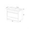 IDDIS Тумба с умывальником Zodiac X подвесная, с нишей, 80 см, белый, подходит умыв. 4078000i28 (ZDX80WNi95K) ZDX80WNi95K
