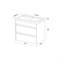IDDIS Тумба с умывальником Zodiac X подвесная, 70 см, белый, подходит умыв. 4077000i28 (ZDX70W0i95K) ZDX70W0i95K