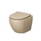 GROSSMAN Унитаз GR-4455BEMS Color (485х360х375) БЕЖЕВЫЙ матовый подвеснойбезободковый с тонкой крышкой GR-4455BEMS - фото 335286