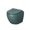 GROSSMAN Унитаз GR-4455OLMS Color (485х360х375) ЗЕЛЕНЫЙ матовый подвеснойбезободковый с тонкой крышкой GR-4455OLMS - фото 335291
