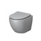 GROSSMAN Унитаз GR-4455GLMS Color (485х365х360) СВЕТЛО-СЕРЫЙ матовый подвеснойбезободковый с тонкой крышкой GR-4455GLMS - фото 335329