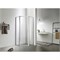 AZARIO Душевое ограждение  RICHMOND 1000х1000х2000 5-угольный, БЕЗ ПОДДОНА, прозрачное стекло 6 мм,  профиль серебро (AZ-NAG3231 1000), двери распашные AZ-NAG3231 1000