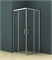AZARIO Душевое ограждение  SEATTLE 90х90х195 хром, 6мм прозрачное стекло , двери раздвижные AZ-131 S A 90*90*195