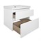 AZARIO Комплект Тумба Мила 60 600х670х475 подвесная, с раковиной Tempo 60 (CS00091362), цвет белый матовый CS00091362