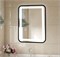 AZARIO Зеркало Мальта-лофт 600х800 c подсветкой и диммером, сенсорный выключатель, рама пластик (LED-00002353) LED-00002353