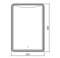 AZARIO Зеркало Мали 550х800 c подсветкой и диммером, сенсорный выключатель (LED-00002534) LED-00002534