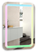 AZARIO Зеркало Мальта RGB 550*800 c подсветкой и диммером, мульти-цвет, сенсорный выключатель (LED-00002511) LED-00002511 - фото 337771