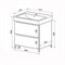 AZARIO Комплект Тумба LOTOS 60/2 615х475х835 напольная с раковиной Monte 60 CS00081983