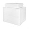 AZARIO Тумба LOTOS 60/2 600х460х500 подвесная, без раковины, белый глянцевый (CS00084142), цвет белый CS00084142